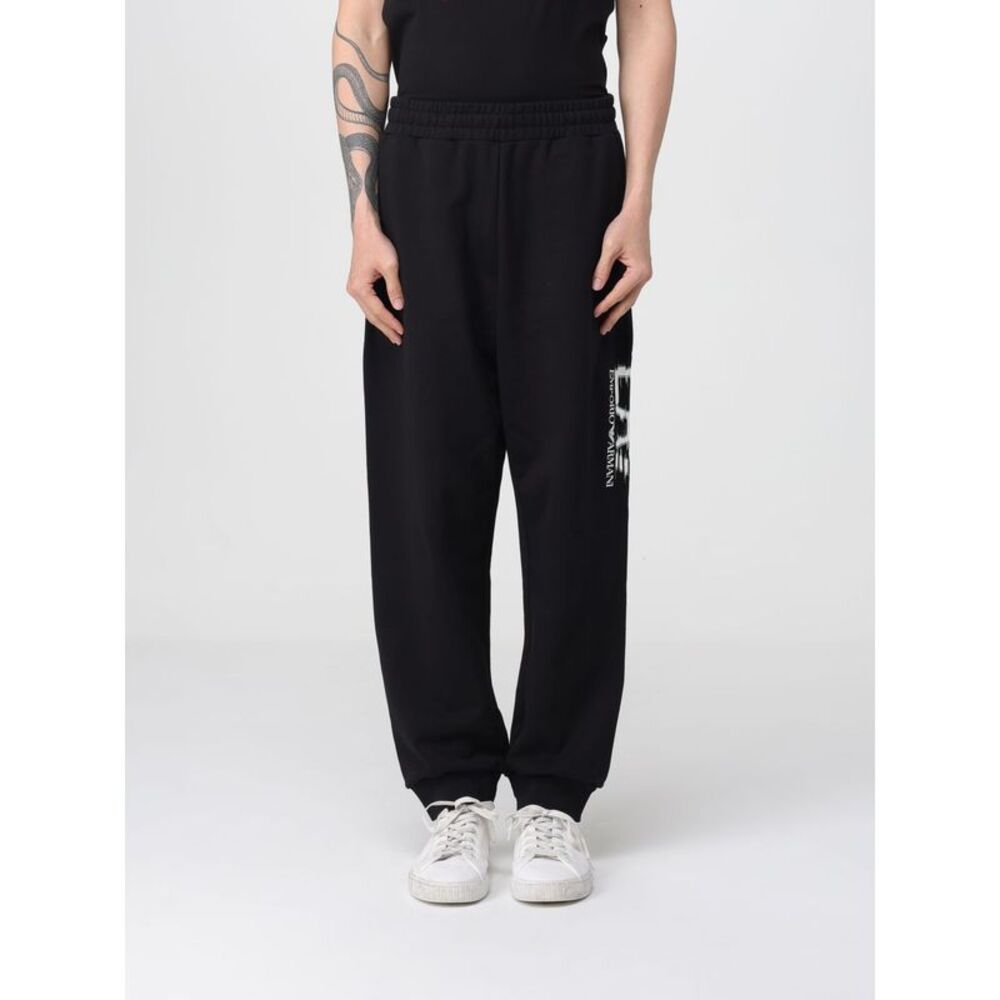 Ea7 Men Cotton Jogging Pants With Logo Ea7